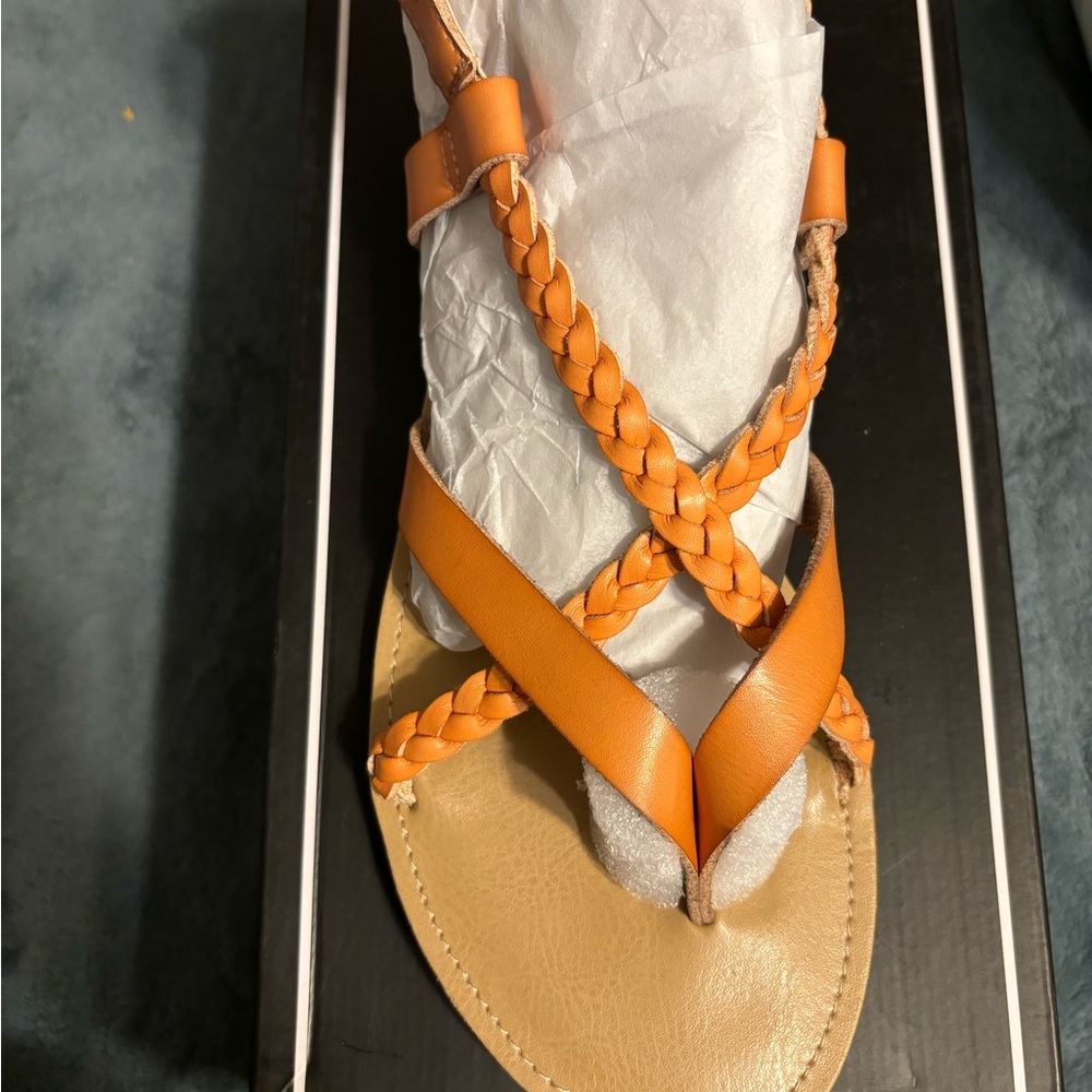 MIA‎ Cream& Orange Sandals Elegant and Comfortable